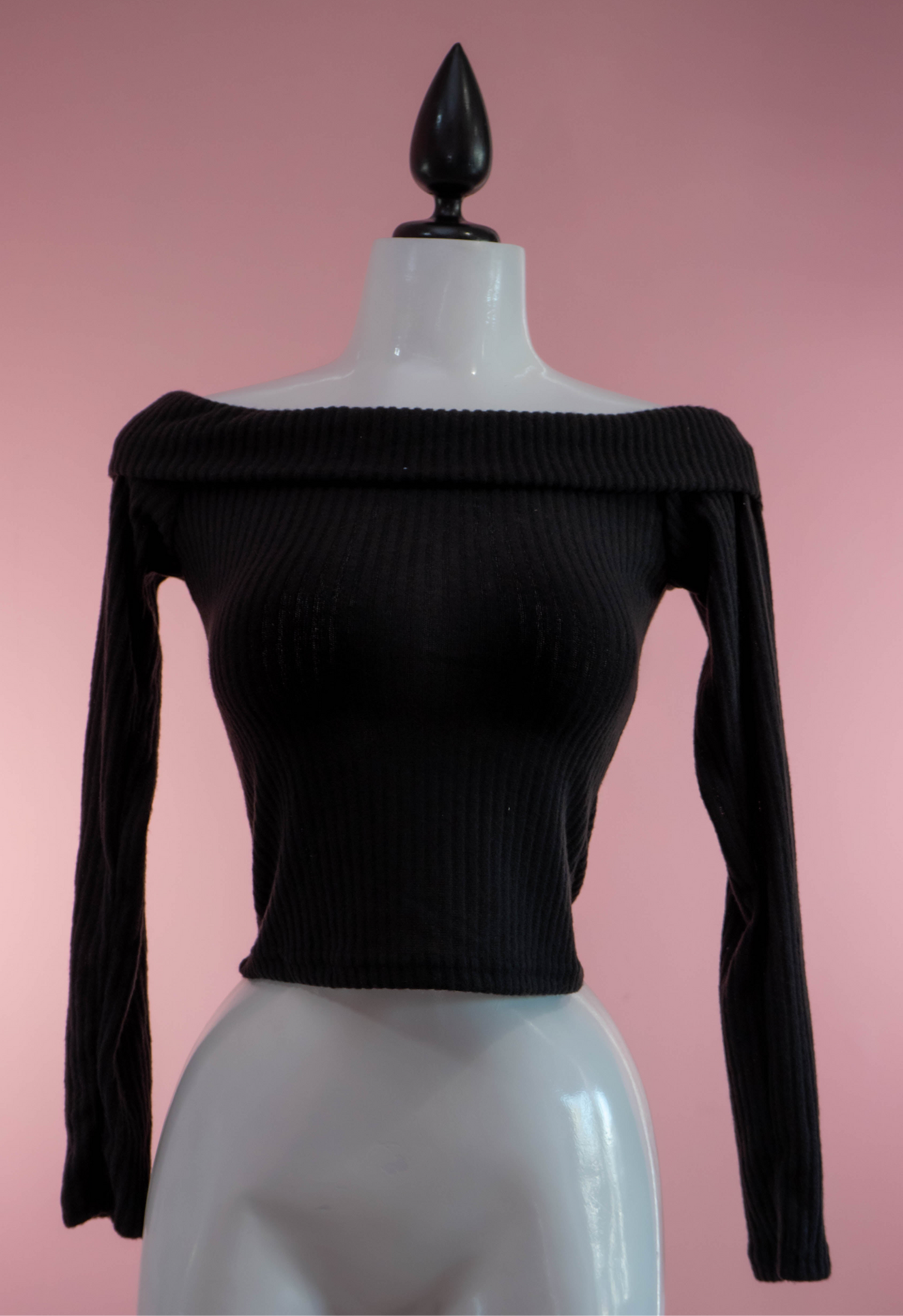 Blusa sin hombros (Negro)