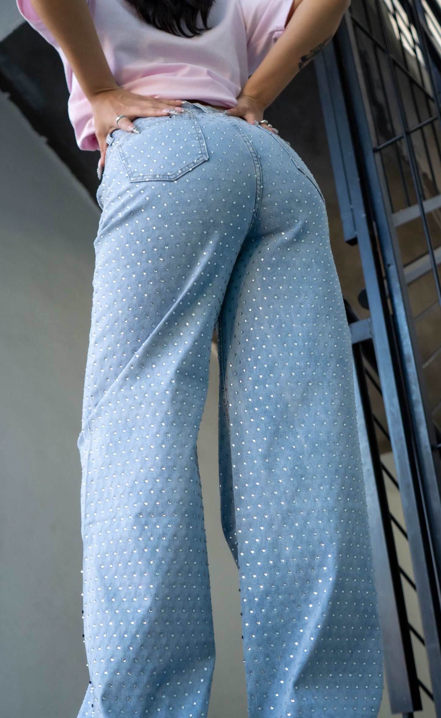 Pantalón Demin Bling