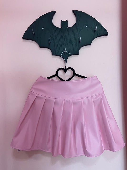 Falda rosa vinil