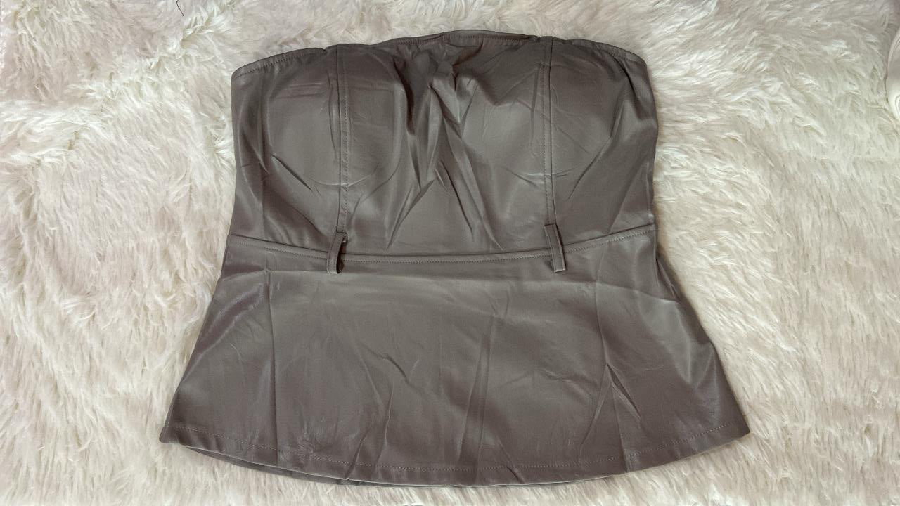 Top Vinil Straple (Gris)