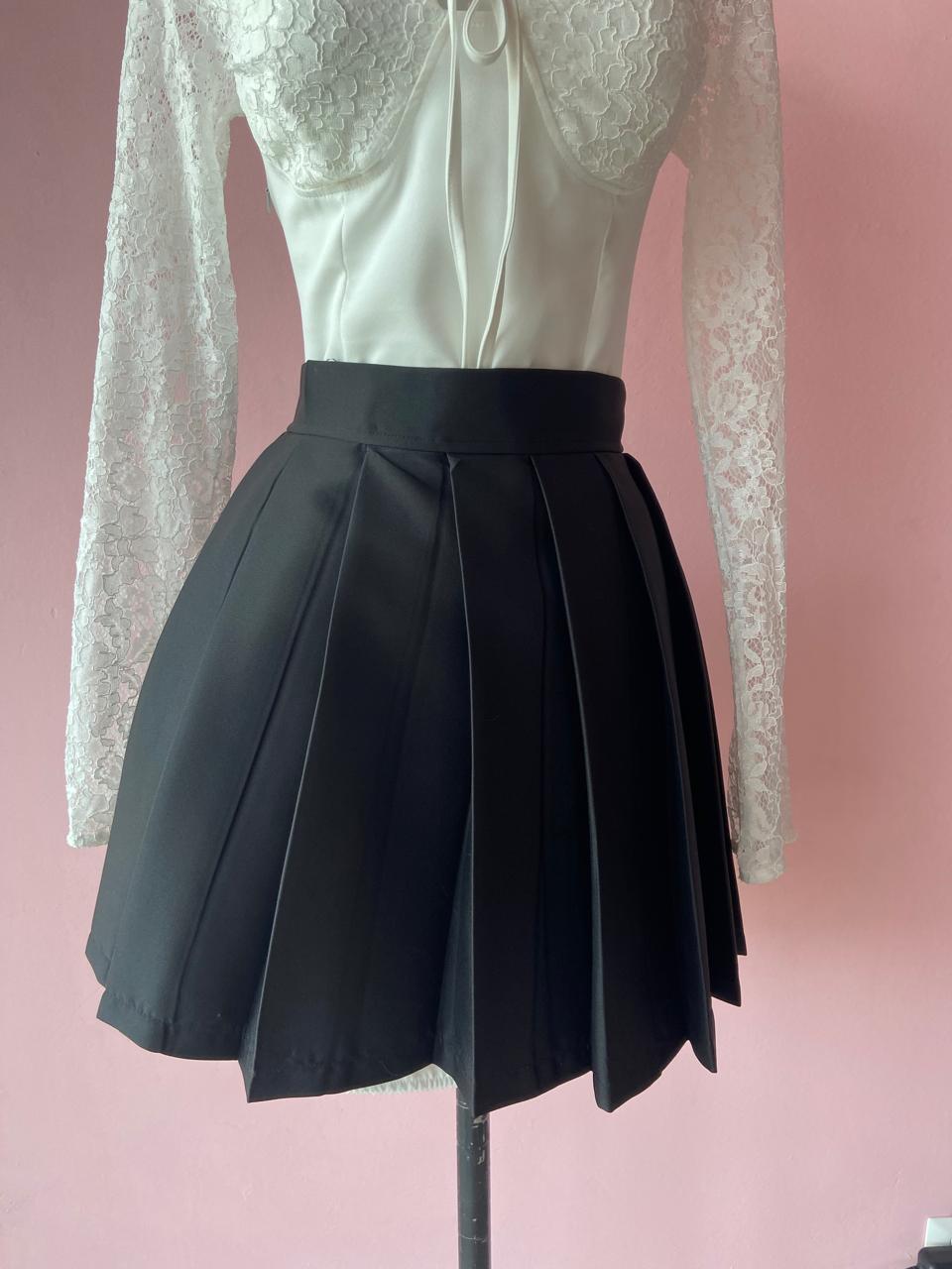 Falda Tablones Negra